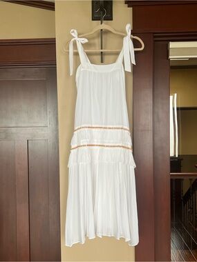 Rami Brooks tiered pleated dress